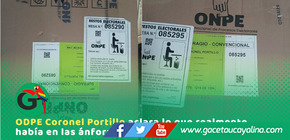 ODPE descarta votos ocultos tras hallazgo de ánforas en Ucayali