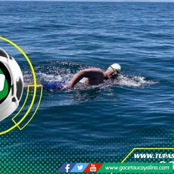 El nadador Gustavo Lores logra histórica marca en el Lago Titicaca y espera validación de Guinness World Records