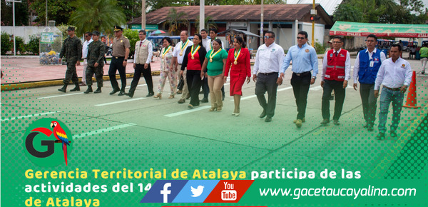 Atalaya celebró 14 años de recategorización con actos cívicos masivos