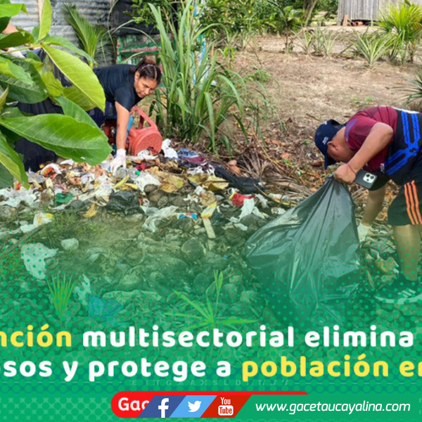 Atalaya intensifica lucha contra dengue con masiva campaña de limpieza