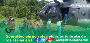 FAP evacúa pacientes por brote de tos ferina en Loreto