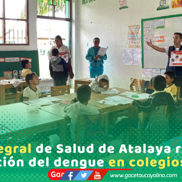 Red Integrada de Salud de Atalaya capacita a escolares para prevenir dengue