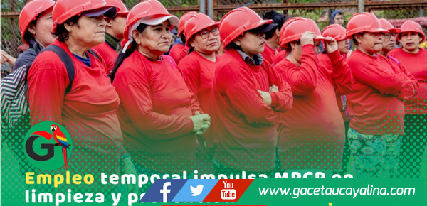 Empleo temporal: 66 trabajadores limpian cauces en Pucallpa