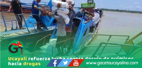 Incautan más de 30 toneladas de insumos químicos en Pucallpa