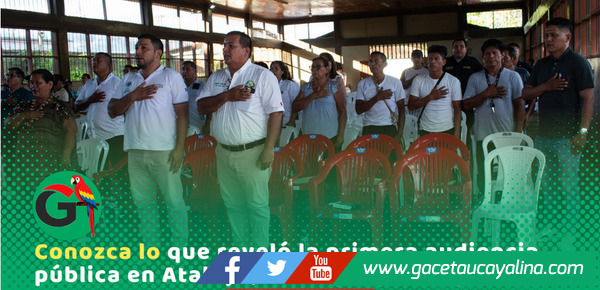 Audiencia pública en Atalaya presenta avances 2026