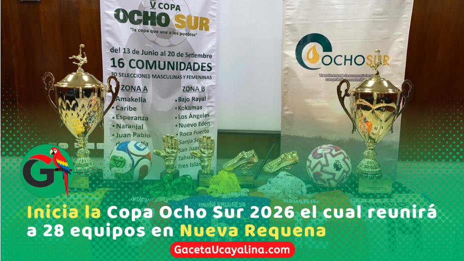 El “Checho” Ibarra viene a Pucallpa para inicio de la “V Copa Ocho Sur 2026”