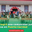 Alcaldesa Janet Castagne entrega local comunal en Puerto Caridad