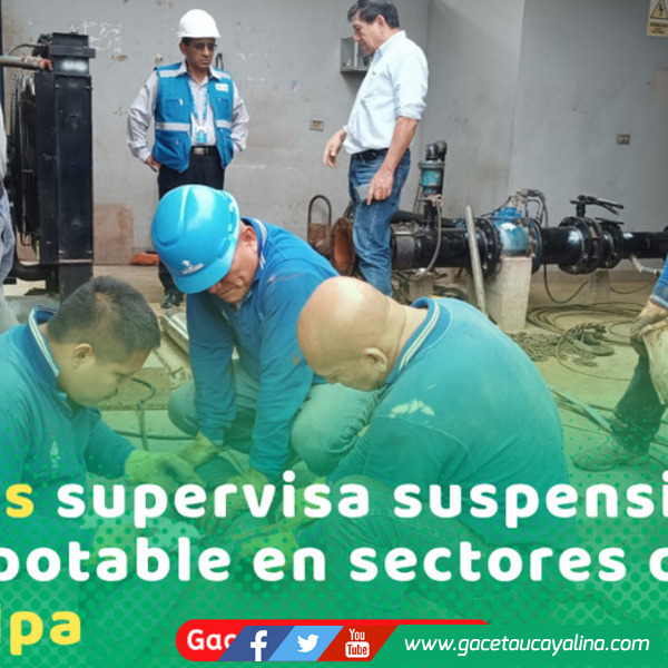 SUNASS monitorea acciones de Emapacop S. A. ante suspensión parcial del agua potable en Pucallpa