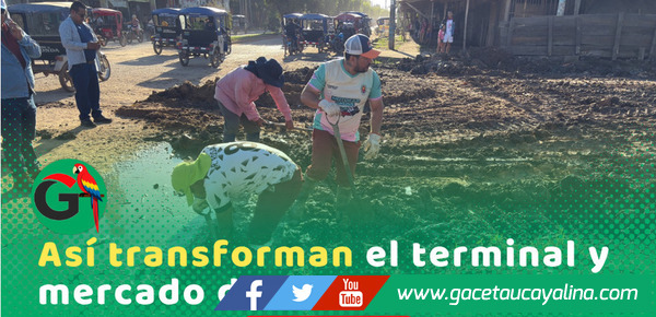 Comando Limpieza interviene terminal y mercado en Pucallpa