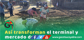 Comando Limpieza interviene terminal y mercado en Pucallpa