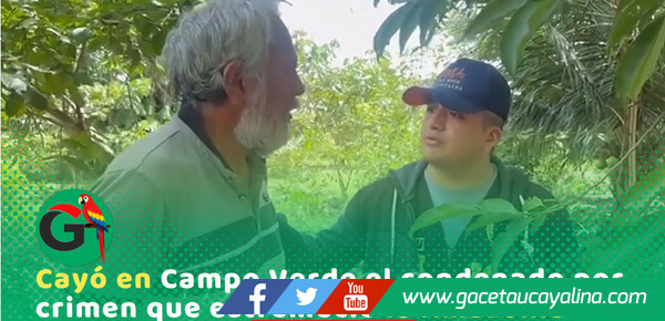 Capturan a José Estrada por asesinato de líderes ashéninkas en Campo Verde