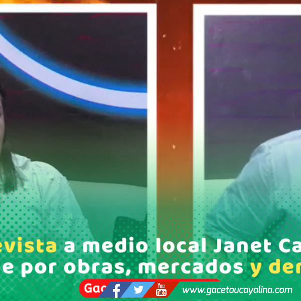 En entrevista a medio local Janet Castagne responde por obras, mercados y denuncias