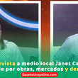 En entrevista a medio local Janet Castagne responde por obras, mercados y denuncias