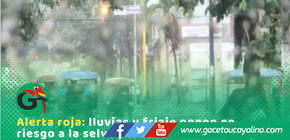 Friaje en la selva activa alerta roja por lluvias extremas