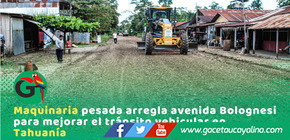 Municipio de Tahuanía repara calles en barrio Las Brisas