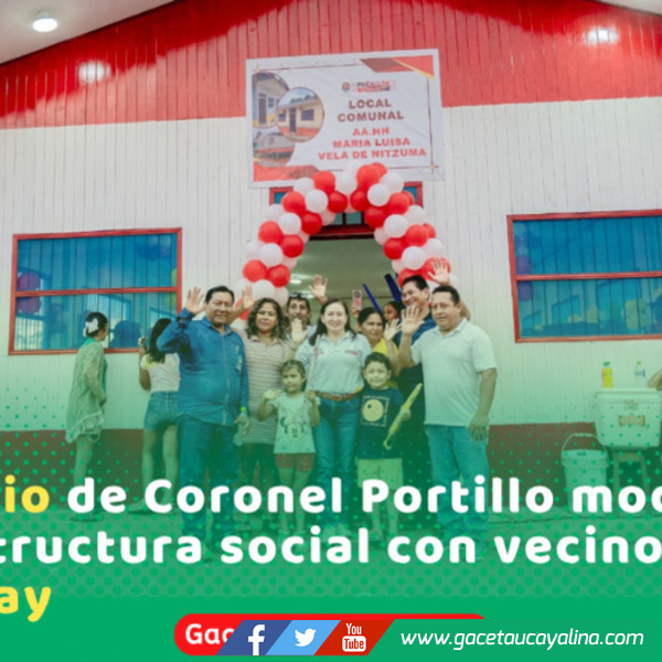 Alcaldesa Janet Castagne entrega local comunal refaccionado en Manantay
