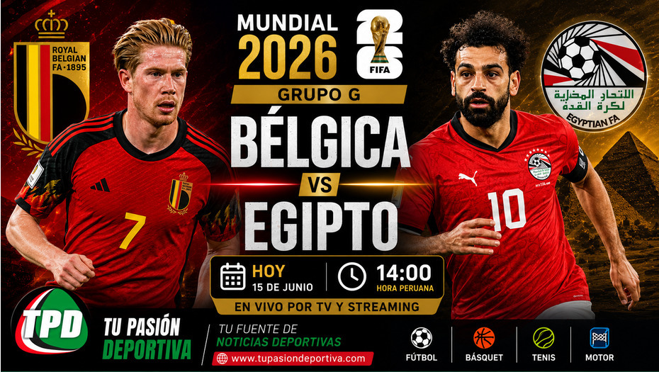 Bélgica y Egipto debutan hoy en el Mundial de 2026