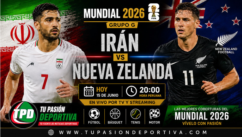 Irán y Nueva Zelanda debutan hoy en el Mundial 2026