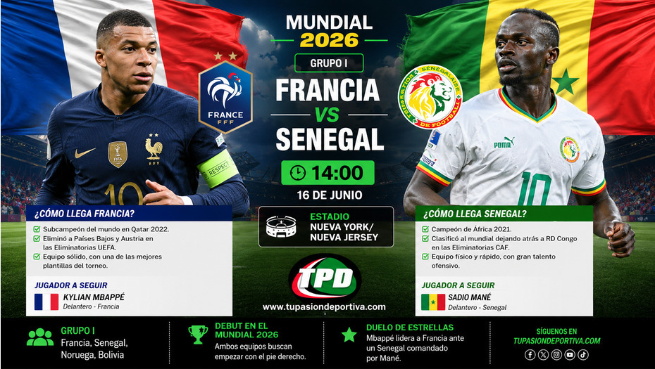 Francia busca el triunfo en su estreno frente a Senegal