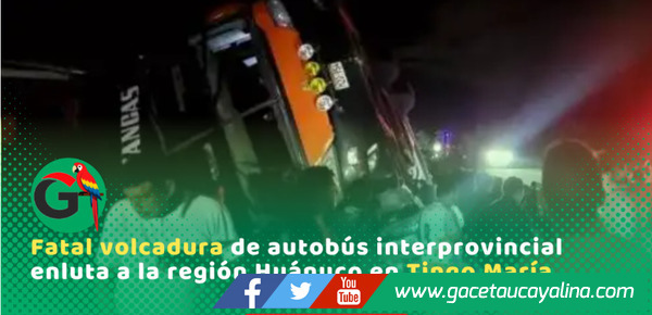 Despiste de bus en la Carretera Central deja 11 fallecidos en Tingo María