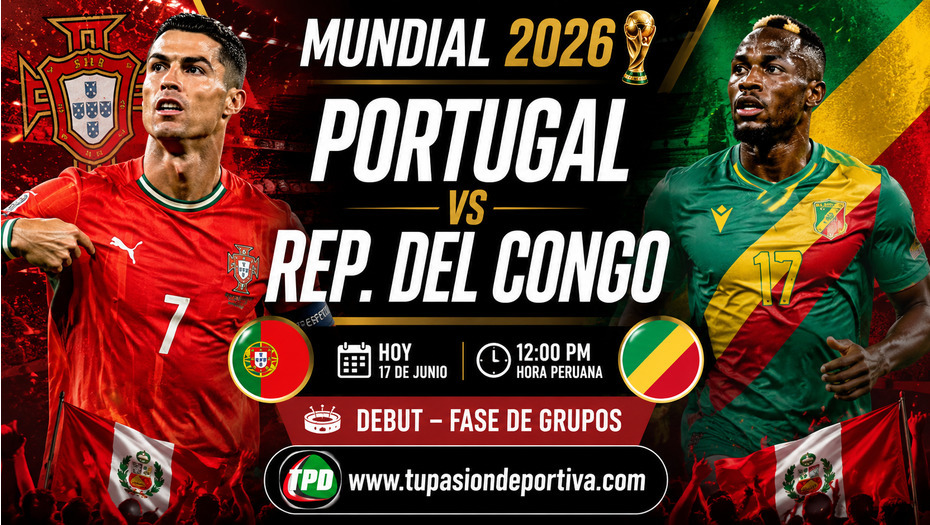 Portugal enfrenta a República Democrática del Congo en el Mundial