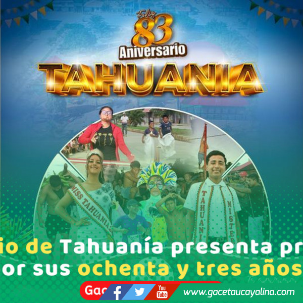 Distrito de Tahuanía celebra su 83.° aniversario con variadas actividades