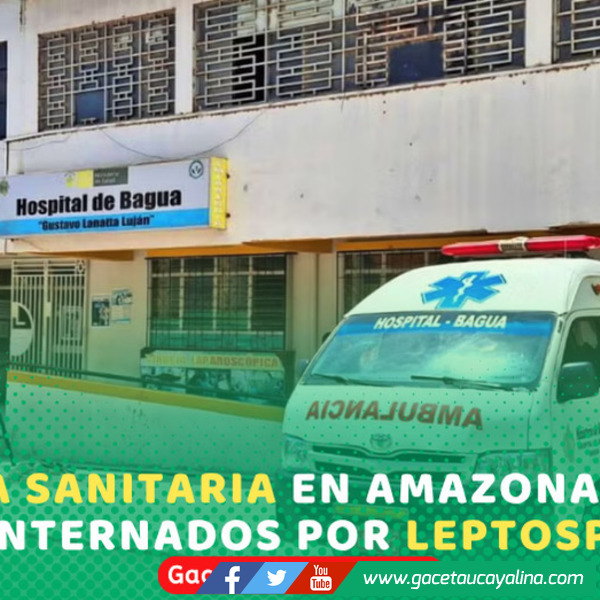 Dos niños son hospitalizados por leptospirosis en la región Amazonas