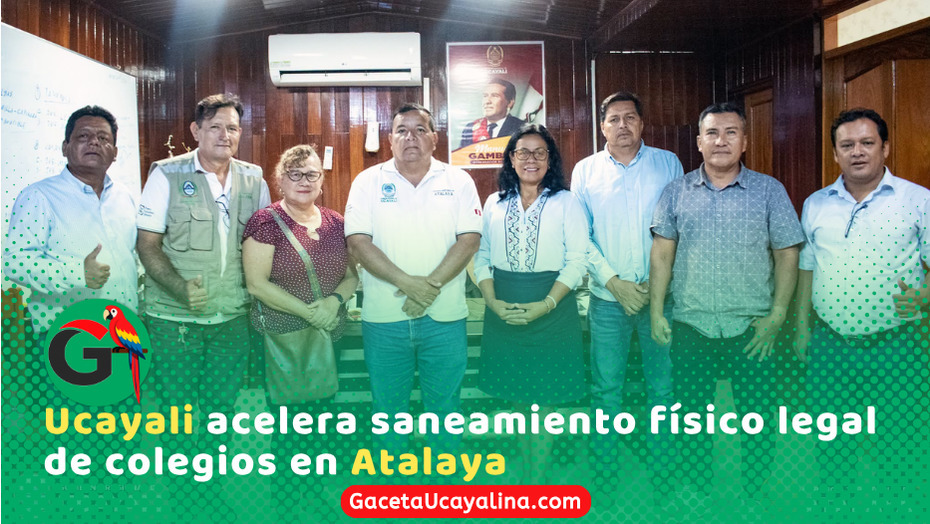 Gerencia Territorial de Atalaya sanea terrenos de setenticinco escuelas