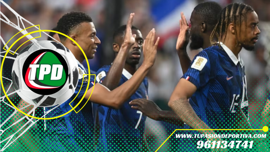 Francia golea tres a cero a Irak con doblete histórico de Mbappé