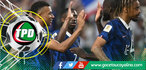 Francia golea tres a cero a Irak con doblete histórico de Mbappé