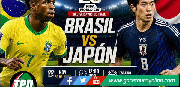 Brasil y Japón disputan hoy su pase a octavos de final