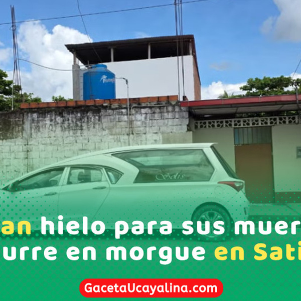Satipo: familias compran hielo por falla en morgue