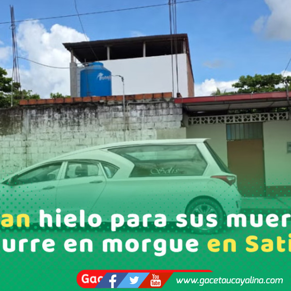 Satipo: familias compran hielo por falla en morgue