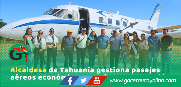Inician vuelos subsidiados entre Pucallpa y Bolognesi por S/ 54.00