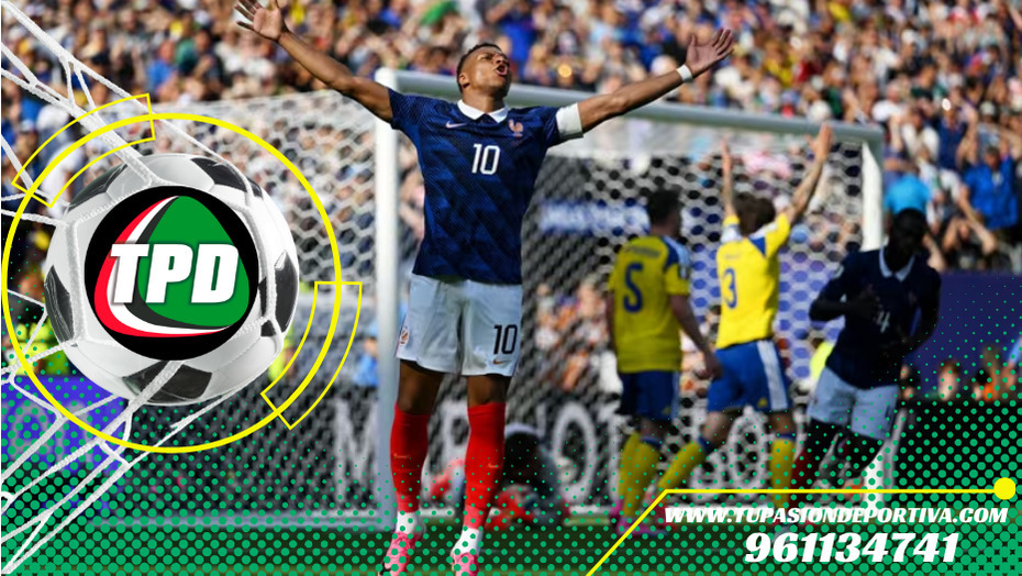 Francia golea 3-0 a Suecia con doblete de Mbappé