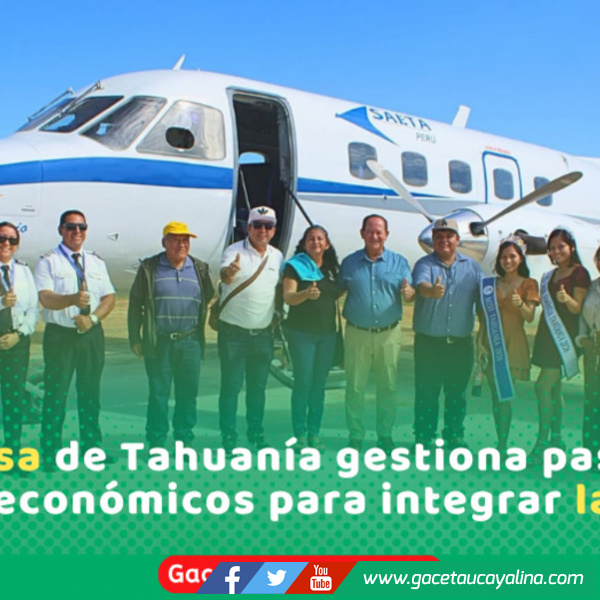 Inician vuelos subsidiados entre Pucallpa y Bolognesi por S/ 54.00