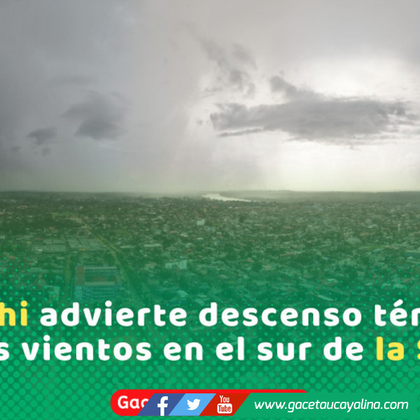 Quinto friaje del año provocará lluvias intensas en la selva