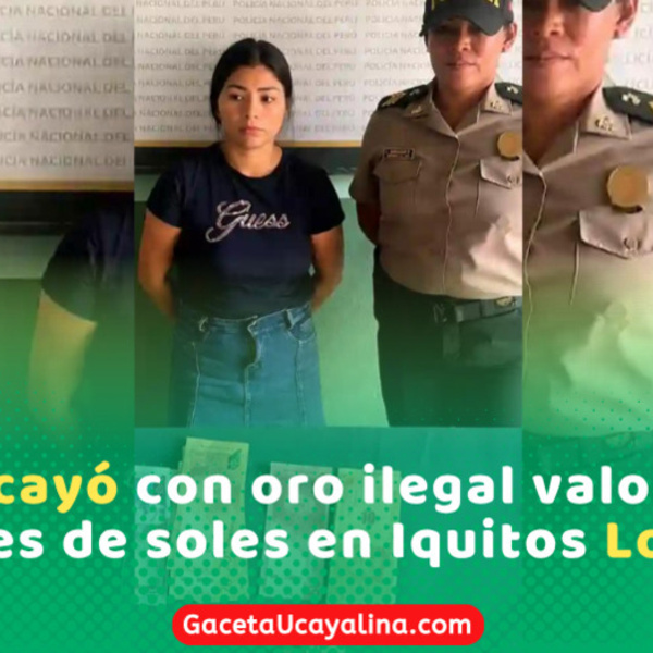Policía incautan oro valorizado en S/ 50 mil en Iquitos