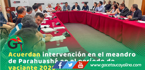 Acuerdan urgente intervención de emergencia en el meandro de Parahuashá Pucallpa
