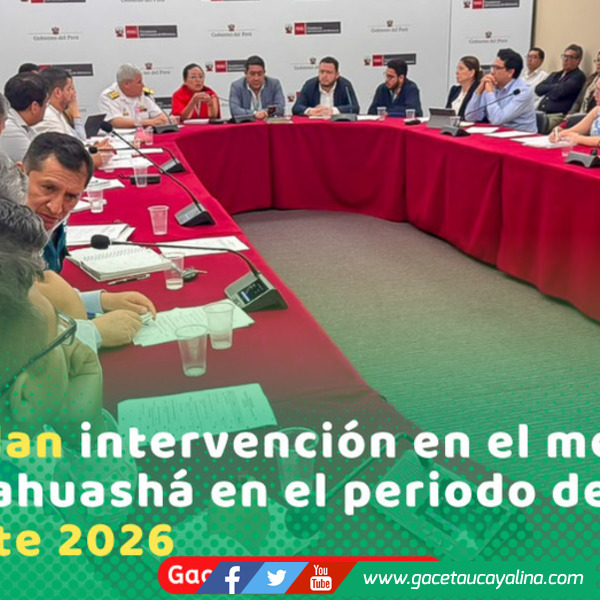 Acuerdan urgente intervención de emergencia en el meandro de Parahuashá Pucallpa