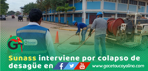 Desborde de desagüe en colegio de Ucayali activa intervención para proteger a estudiantes