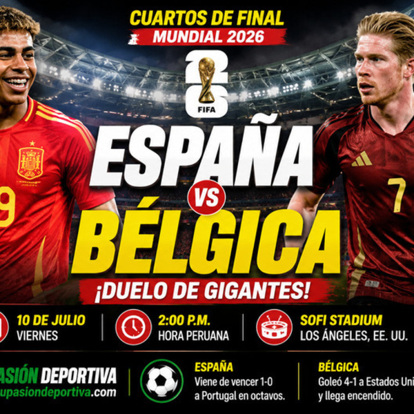 España enfrenta a Bélgica por semifinales del Mundial 2026