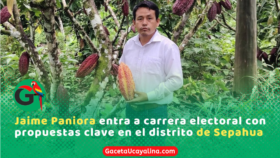 Jaime Paniora entra a carrera electoral con propuestas clave en Sepahua