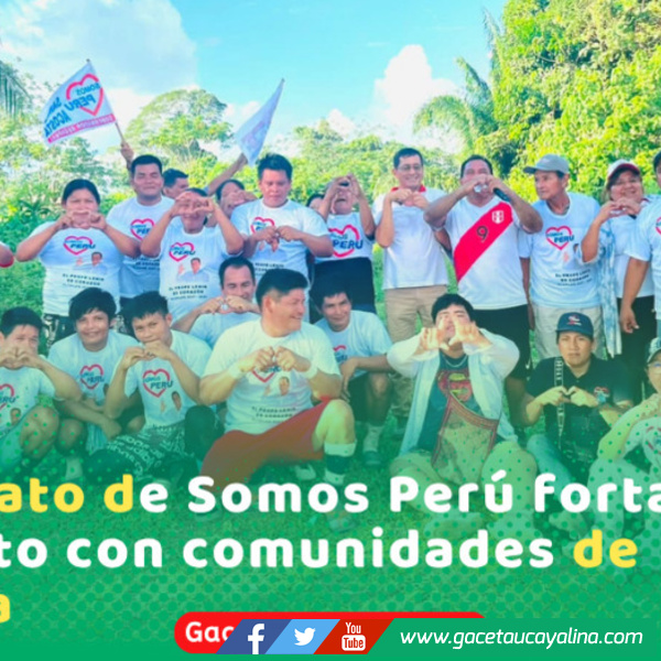 Lenín Escudero escucha demandas en comunidad nativa Belén de Huao en Atalaya