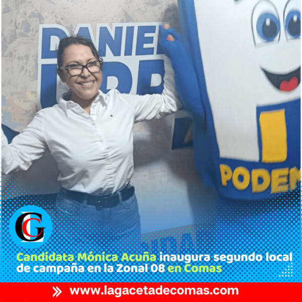 Candidata Mónica Acuña inaugura segundo local de campaña en la Zonal 08 en Comas