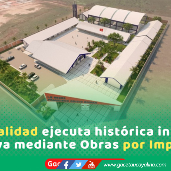 Inician obra millonaria en colegio Francisco Odicio Román en Callería