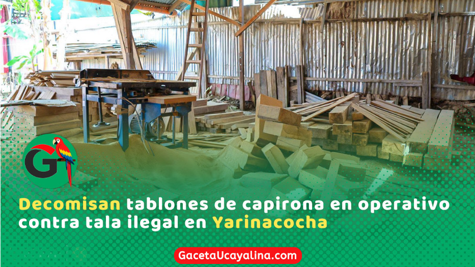 Autoridades intervienen aserradero clandestino con madera ilegal en Yarinacocha