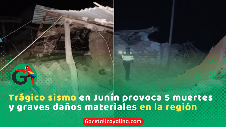 Sismo de magnitud 5.1 deja cinco muertos en Junín