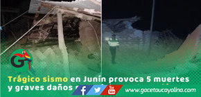 Sismo de magnitud 5.1 deja cinco muertos en Junín