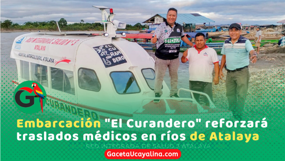 Red de Salud Atalaya opera tercera ambulancia fluvial para emergencias